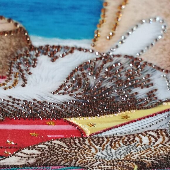 Bejeweled Cats on a Beach Art - Picture 15 of 15